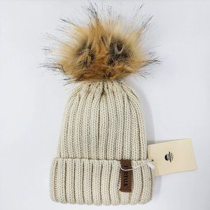 New FURTALK Kids Boys or Girls Winter Hat Knit Pom Pom Beanie Hat Cotton Lined
